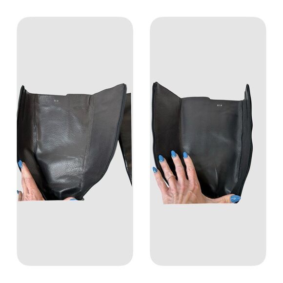 SESTO MEUCCI Black Knee High Heeled Made in Italy Leather Boots Size 8.5 - Picture 15 of 16